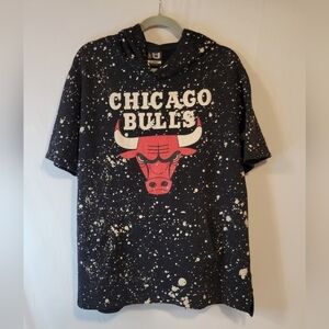 Chicago Bulls Black and White Hoodie